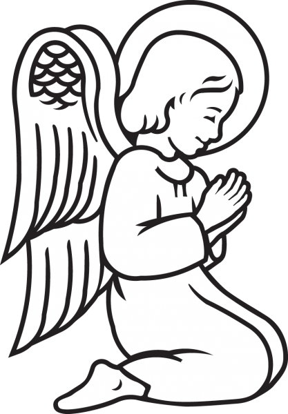 Стилизованное изображение ангелов