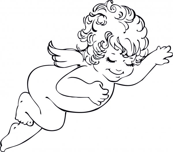 Трафареты ангелов