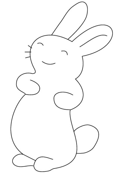 Раскраска кролик