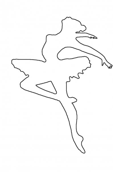 Балерина трафареты для вырезания