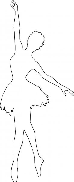 Балерина трафареты для вырезания