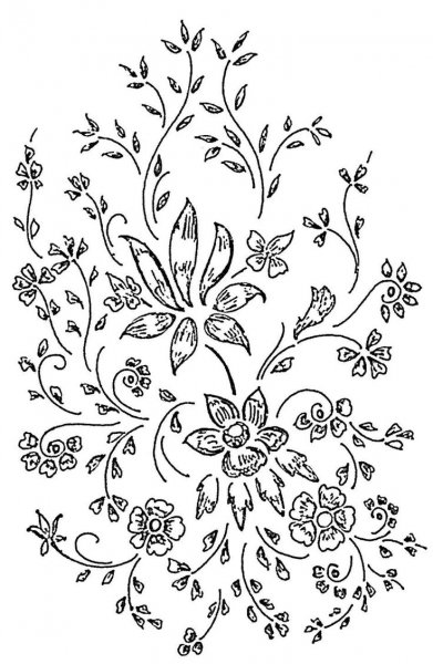 Точечная роспись трафареты цветы