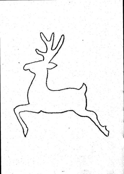 Новогодние силуэты на окна