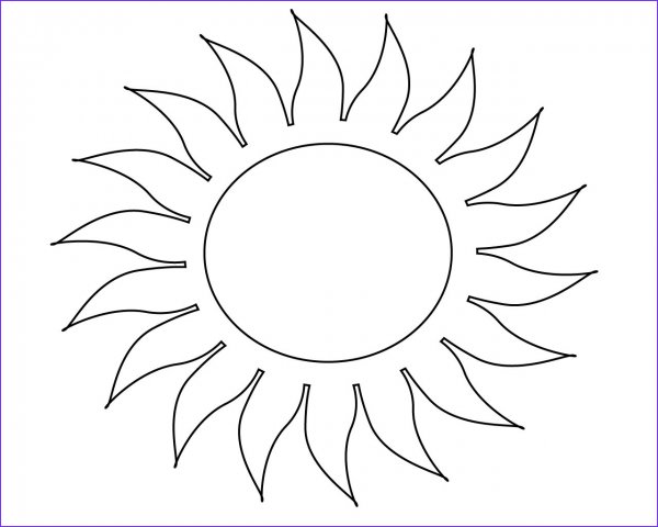 Раскраска. Солнышко