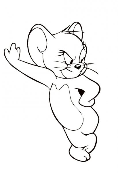 Том и Джерри картинки раскраски