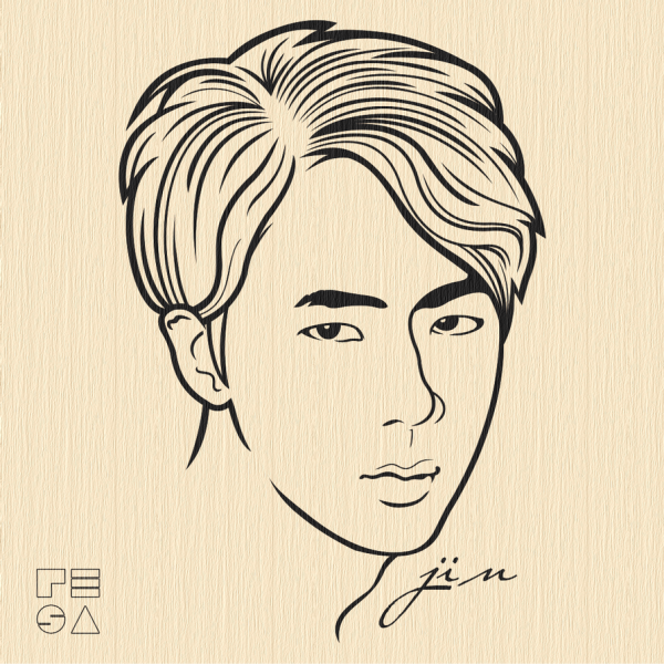 Lineart BTS Джин