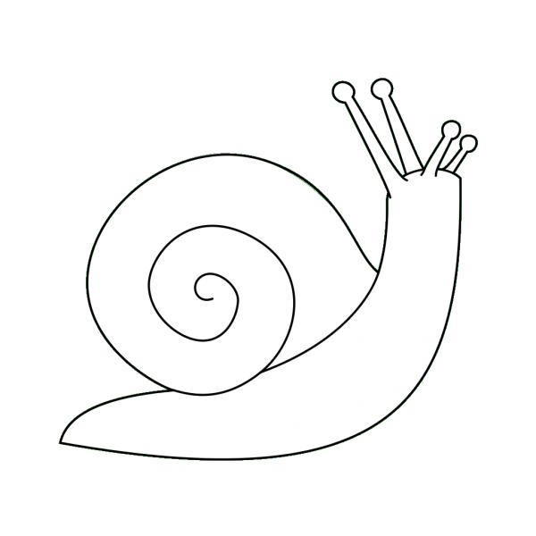 Улитка трафарет