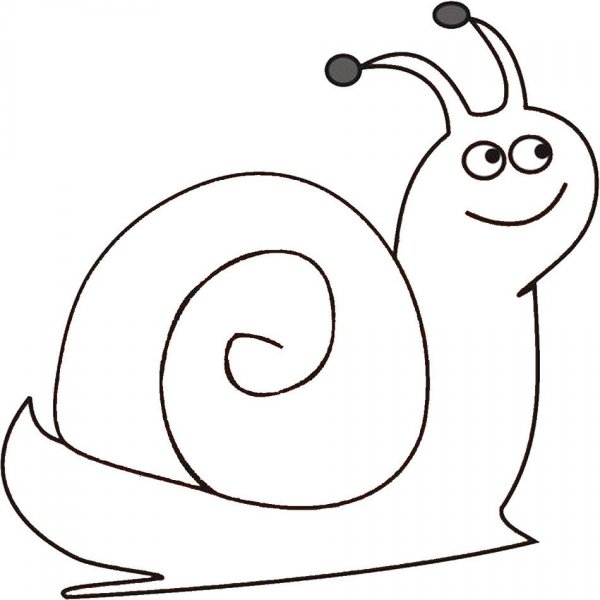 Улитка раскраска