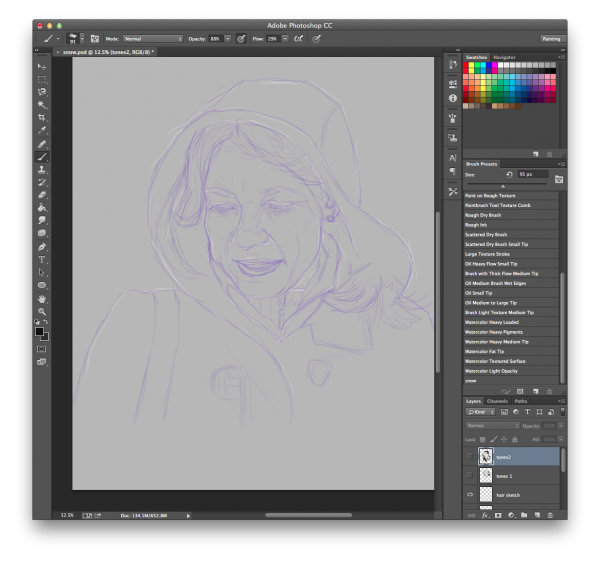Photoshop рисование формами