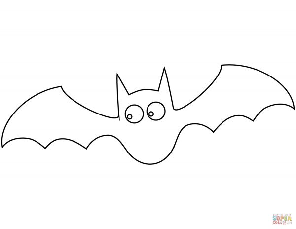 Летучая мышь карандашом