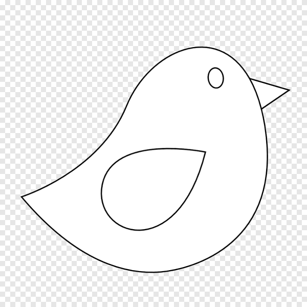 Трафарет птички для вырезания