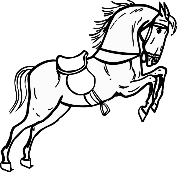 Раскраски для мальчиков лошади