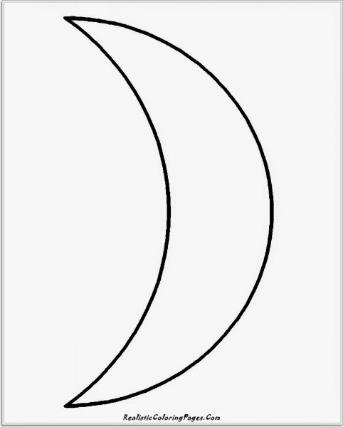 Месяц трафарет