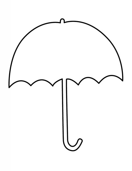 Зонтик шаблон