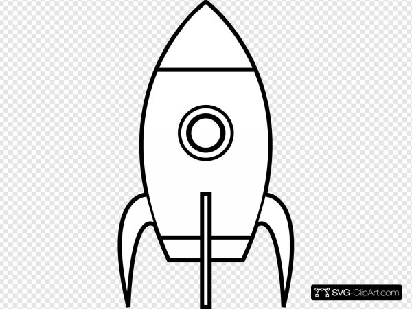 Ракета рисунок контур