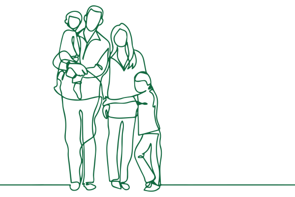 Семья карандашом