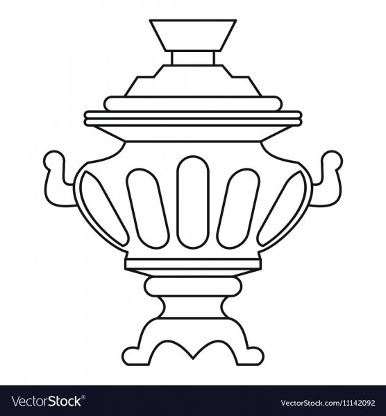 Самовар раскраска для детей