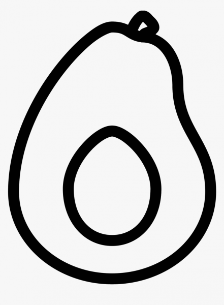 Раскраска авокадо