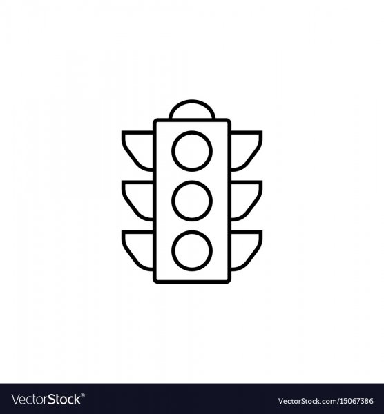 Светофор черно белый