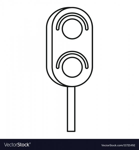 Трафареты светофора для малышей