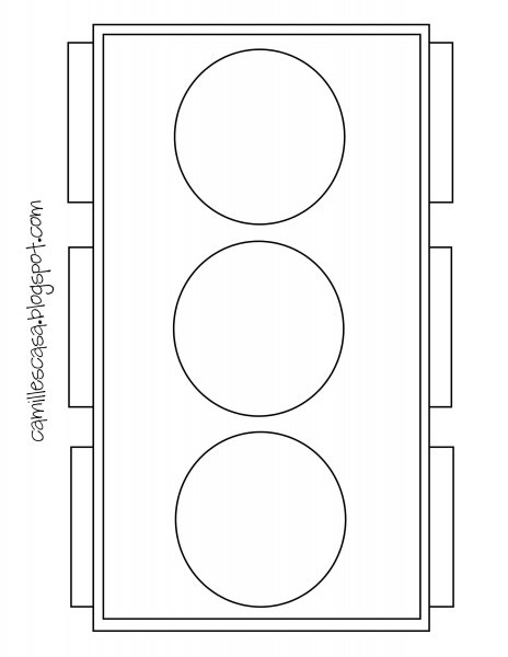 Светофор контур для детей