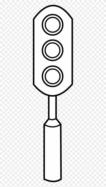 Трафарет светофора для детей