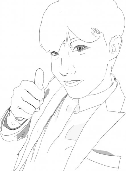 Раскраски группы BTS Чимин