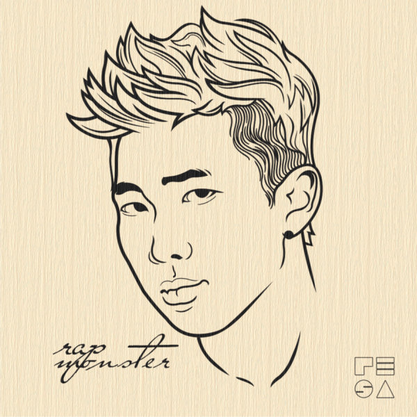 Ким Намджун рисунок