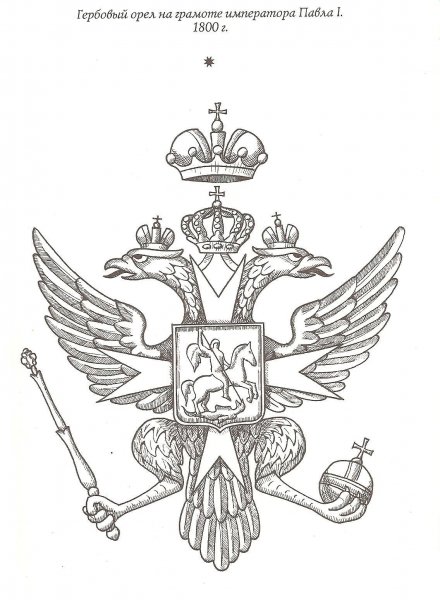 Двуглавый Орел в круге раскраска