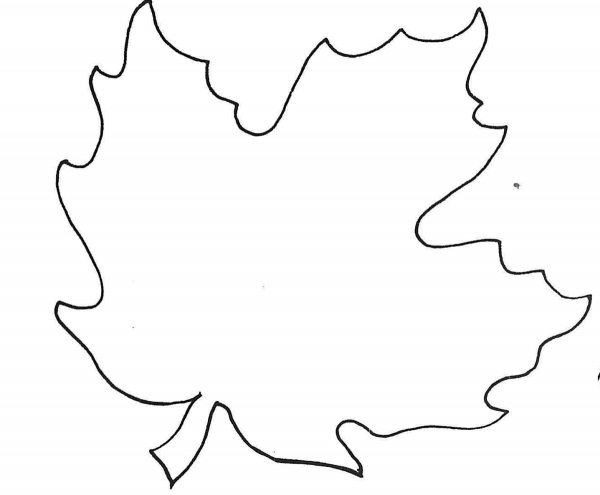 Листья трафарет