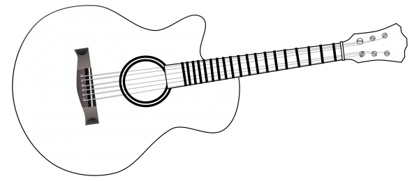 Гитара для распечатки