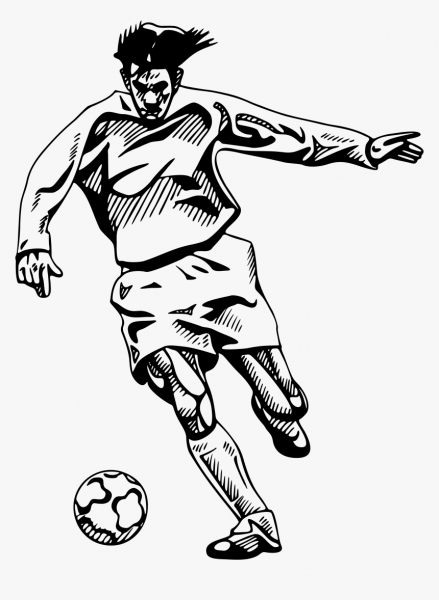 Футбол рисунок черно белый