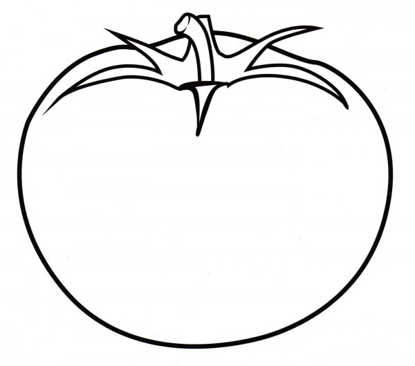 Помидор раскраска для детей