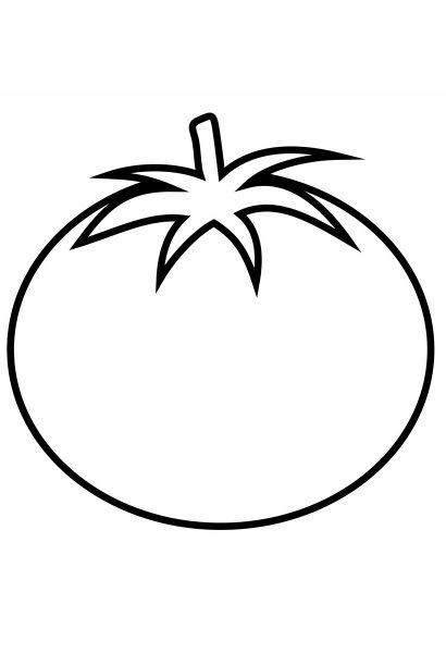 Раскраска овощи помидор