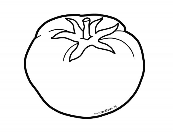 Раскраска помидор с глазами
