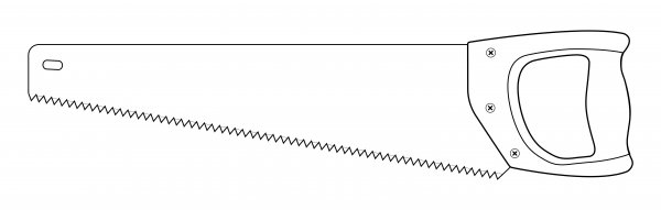 Ножовка чертеж