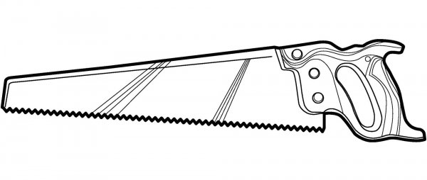 Нарисовать ножовку