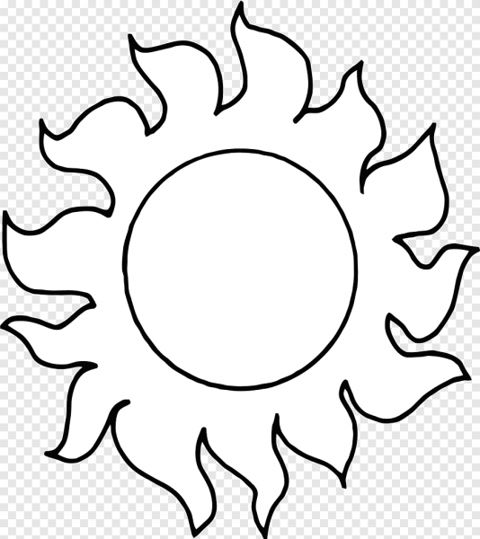 Солнце трафарет