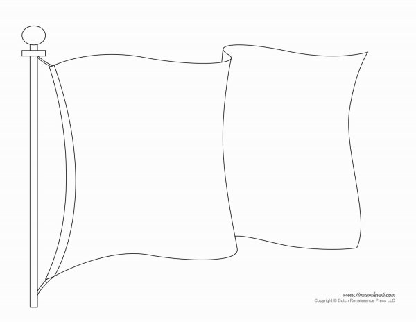 Флаг раскраска детская