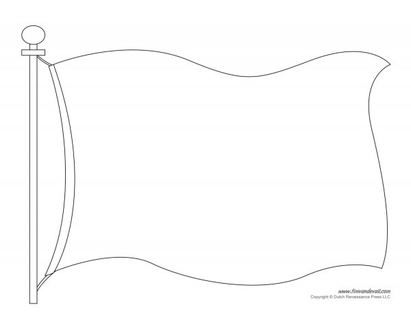 Флаг трафарет