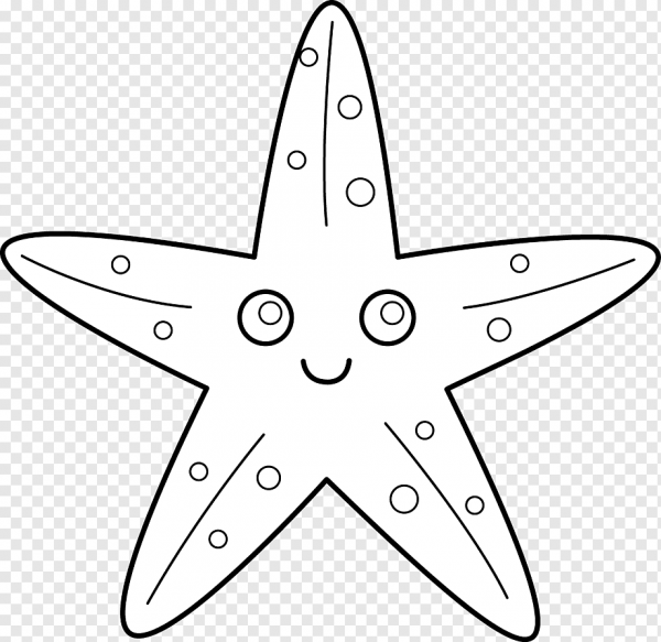 Рисунок морская звезда для раскрашивания