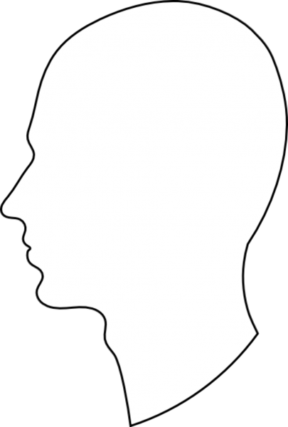 Шаблон лица в профиль