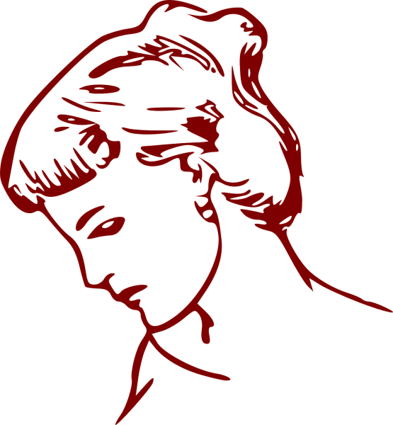 Эскиз женской головы