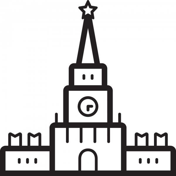 Спасская башня раскраска для детей