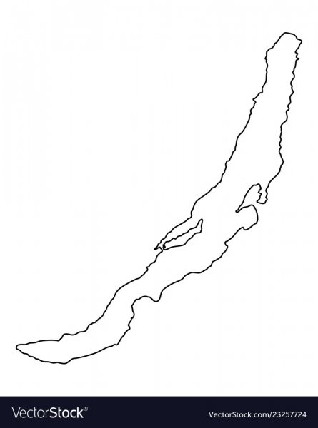 Контур озера Байкал