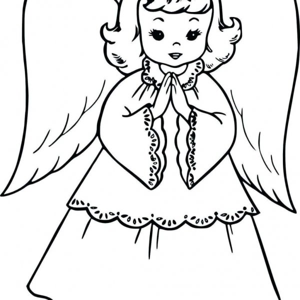 Раскраски для девочек ангелочки