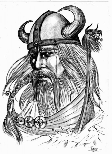 Трафарет Викинг