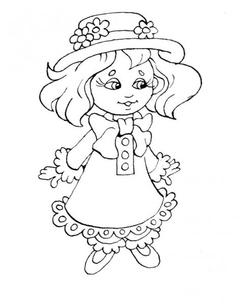 Незнайка раскраска для детей