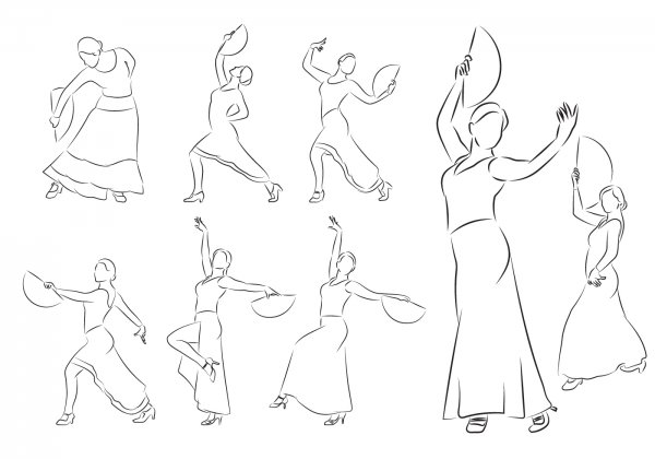 Наброски танцоров