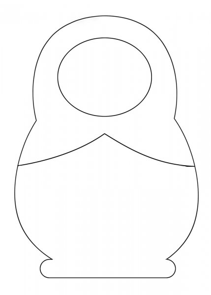 Силуэт матрешки